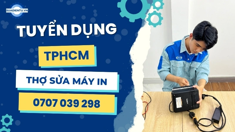Tuyển thợ sửa máy in tay nghề cao