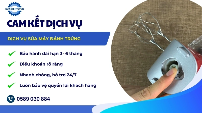 Cam kết dịch vụ sửa máy đánh trứng tại Sửa Điện Tử