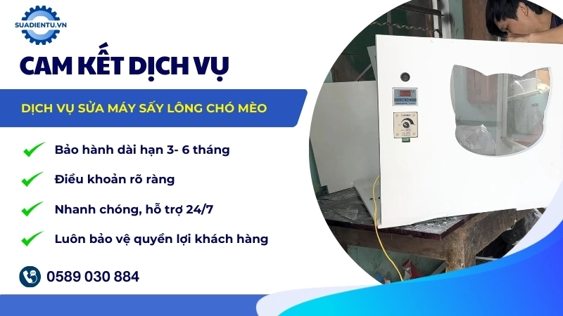 Cam kết dịch vụ sửa máy sấy lông chó mèo tại Sửa Điện Tử