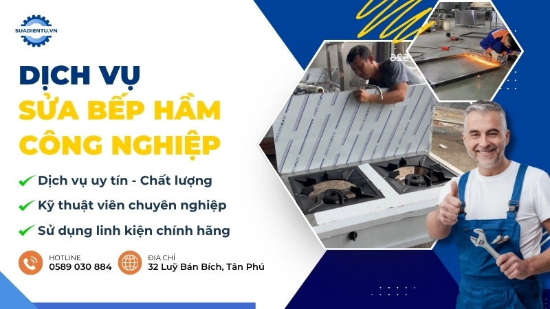 dịch vụ sửa bếp hầm công nghiệp