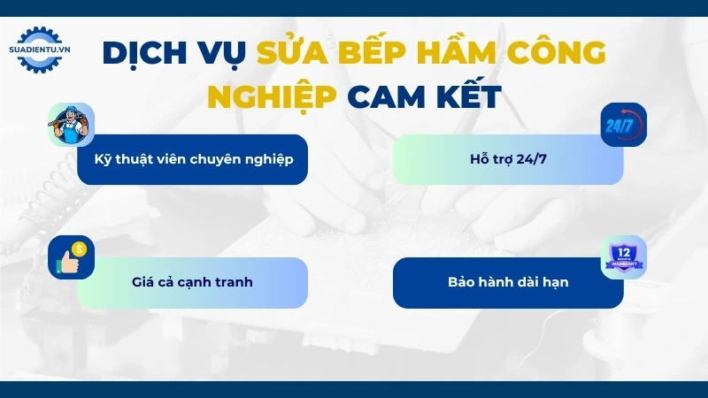 Lý do nên chọn dịch vụ sửa bếp hồng công nghiệp giá rẻ của Sửa Điện Tử