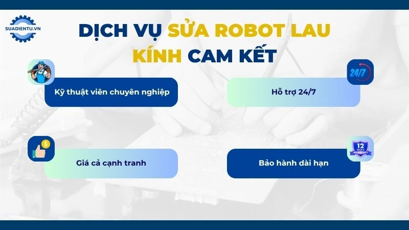 Những lý do nên chọn Sửa Điện Tử để sửa robot lau kính