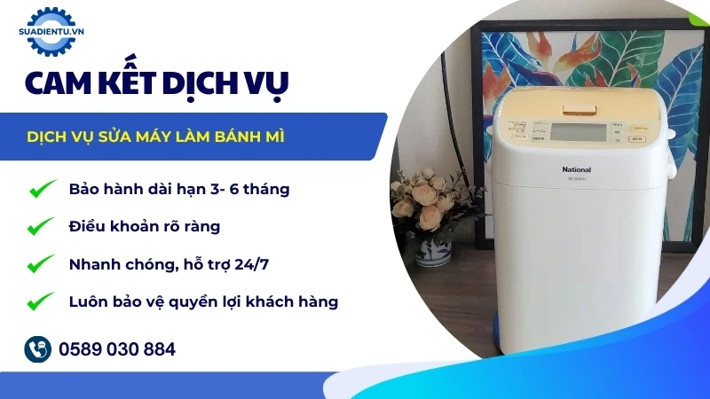 Chính sách bảo hành sau sửa chữa máy làm bánh mì