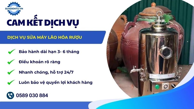 Chính sách bảo hành sau sửa chữa máy lão hóa rượu
