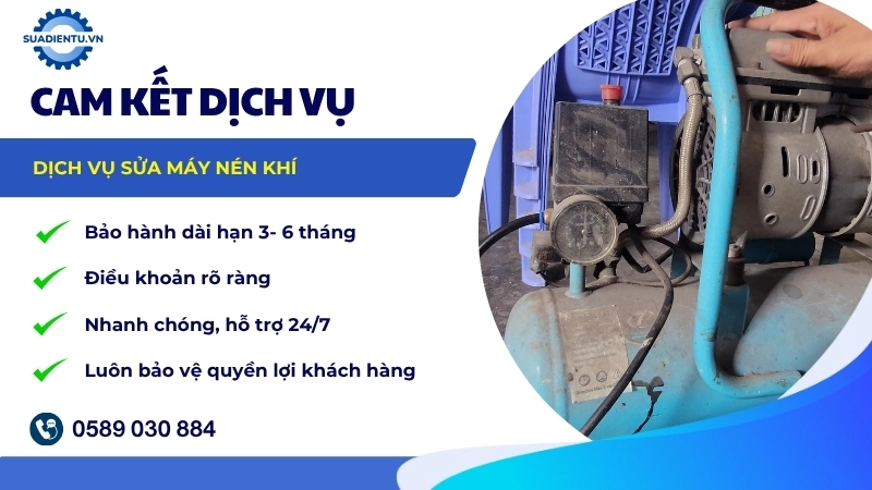Chính sách bảo hành dịch vụ sửa máy nén khí của Sửa Điện Tử