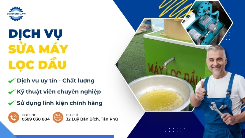 dịch vụ sửa máy lọc dầu