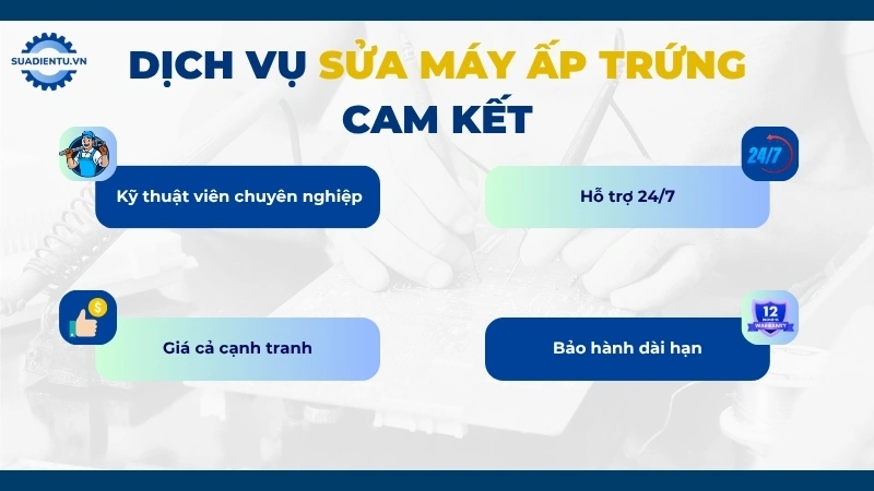 Lý do khách hàng tin chọn dịch vụ sửa máy ấp trứng giá rẻ của Sửa Điện Tử