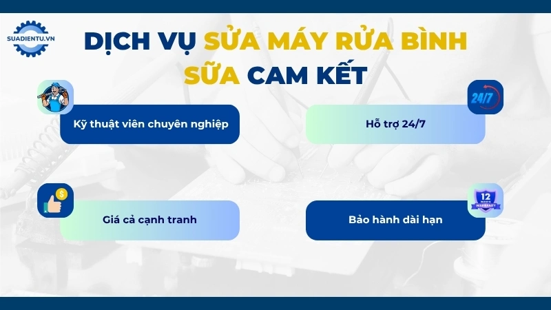 Lý do khách hàng nên chọn dịch vụ sửa máy rửa bình sữa của Sửa Điện Tử