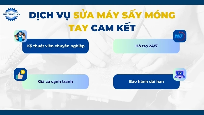 Lý do khách hàng khách hàng nên chọn dịch vụ sửa máy sấy móng tay của Sửa Điện Tử