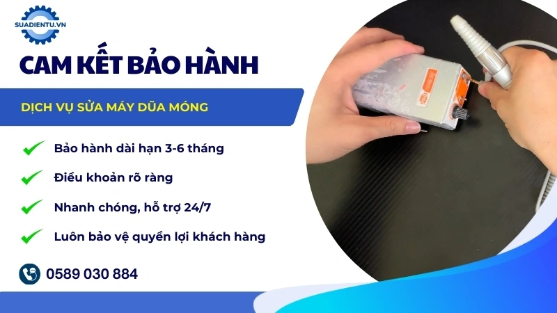 Cam kết hỗ trợ & Bảo hành sau sửa chữa