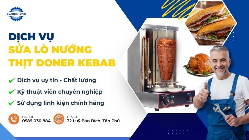 dịch vụ sửa lò nướng thịt Doner Kebab
