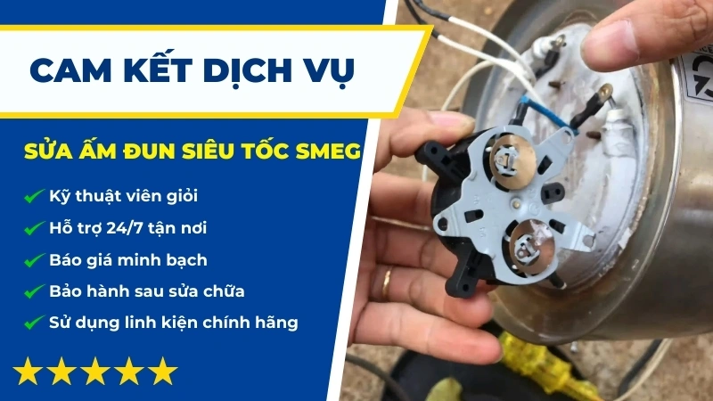 Lý do khách hàng nên chọn dịch vụ sửa ấm đun siêu tốc Smeg giá rẻ tại Sửa Điện Tử